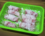 簡単節約！梅肉ともやしのチーズ肉巻き作り方6写真