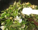 苧麻（からむし）と油揚げの炒り煮　雑草作り方7写真