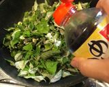 苧麻（からむし）と油揚げの炒り煮　雑草作り方8写真