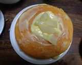 桃缶とカスタードのケーキ作り方5写真