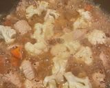 カリフラワーと鶏肉のマスタード炒め作り方3写真