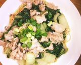 具沢山白菜と豚バラの塩あんかけ焼きそば作り方5写真