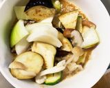 魚介無簡単醤油マヨパスタ味温野菜サラダ作り方14写真