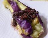 レンジで　ナスの梅ごまだれがけ作り方5写真