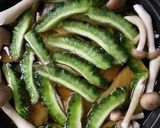 はんぺんとゴーヤの卵とじ作り方1写真