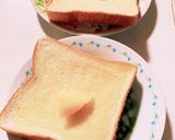 カスタードとマーガリンのトースト作り方3写真