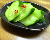 超簡単　きゅうりの白だし漬け作り方4写真