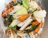 中濃ソースカツ丼味豚こま大根青椒肉絲風作り方12写真