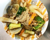 中濃ソースカツ丼味豚こま大根青椒肉絲風作り方17写真