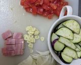 トマトとナスのちょい辛パスタ作り方1写真