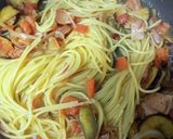 トマトとナスのちょい辛パスタ作り方4写真