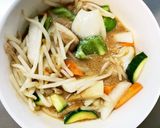 レンジ肉卵無チクワオイ炒飯味野菜炒め作り方14写真