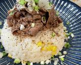 簡単ランチ！ガッツリニンニクの牛肉ライス作り方8写真