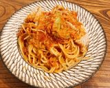 アボカドとトマトのクリーミーパスタ作り方9写真