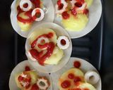 ホクホクポテトと竹輪の餃子の皮ピザ作り方6写真