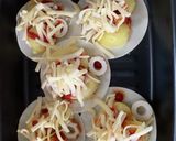 ホクホクポテトと竹輪の餃子の皮ピザ作り方7写真