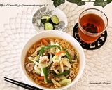 たっぷり野菜と豚肉の醤油ラーメン作り方4写真
