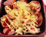 揚げこじゃかのカレーケチャマヨチーズ焼き作り方7写真