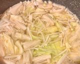 えのきとキャベツの味噌汁作り方3写真