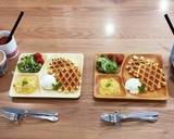 お家カフェ❁盛り付け案･ワッフル作り方8写真