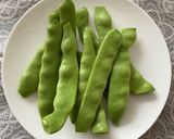 麺つゆで簡単!モロッコいんげん胡麻あえ作り方1写真