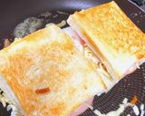 フライパンで♫ホットサンド ハムチーズ作り方10写真