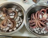 明石の生タコで作る たこ焼き粉で明石焼き作り方7写真