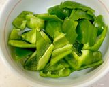 赤パプリカと豚こま丸めた団子で酢豚 ^^作り方1写真