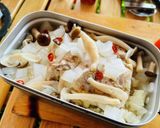 キャンプ飯 鶏もも肉の炊込みご飯作り方5写真