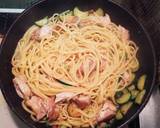 簡単☆若鶏とズッキーニのレモン風味パスタ作り方5写真