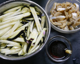 簡単！茄子と鯵のしょうが焼き作り方1写真