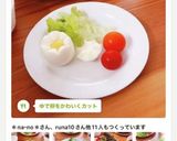 ゆで卵をかわいくカット作り方45写真