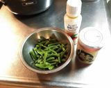 インゲン豆のシャケフレーク和え作り方1写真