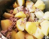 メークインのカレー風味そぼろ煮作り方5写真