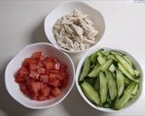 鶏ささみのトマトときゅうりの中華和え♪作り方2写真