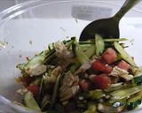鶏ささみのトマトときゅうりの中華和え♪作り方3写真