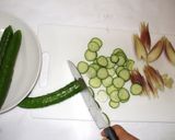 冷たい茗荷キムチスープ♪簡単血流漢方薬膳作り方3写真