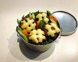 のっけ弁当2022.06.13ハンバーグ作り方1写真