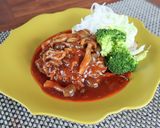 電子レンジで父の日☆混ぜるだけハンバーグ作り方6写真