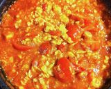 市販のミートソースが大変身♪トマたま辛麺作り方4写真