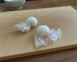 夏のお弁当にてるてる坊主のおにぎり坊主作り方4写真