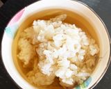 炙りたらこと高菜の冷やし出汁茶漬け作り方3写真