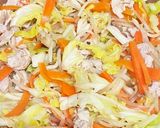 しゃぶしゃぶ肉と野菜炒め作り方6写真