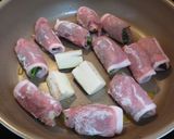 なすと青じその豚巻きピリ辛ポン酢炒め作り方3写真