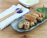 なすと青じその豚巻きピリ辛ポン酢炒め作り方5写真