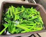 ニンニク香るほうれん草の炒め物作り方5写真