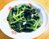 ニンニク香るほうれん草の炒め物作り方8写真
