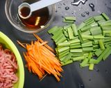 簡単！ニラ肉しょうが焼き作り方1写真