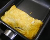 簡単！ニラ肉生姜焼きの卵焼き作り方4写真