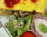 肉じゃがオムレツと牛ちくわ巻き弁当作り方3写真